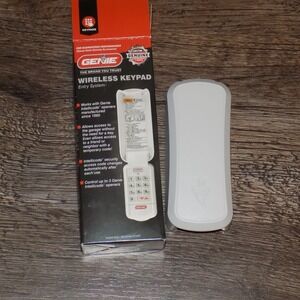 Genie Wireless Keypad Garage Door Opener GK-R‎ White New Intellicode 37332R
